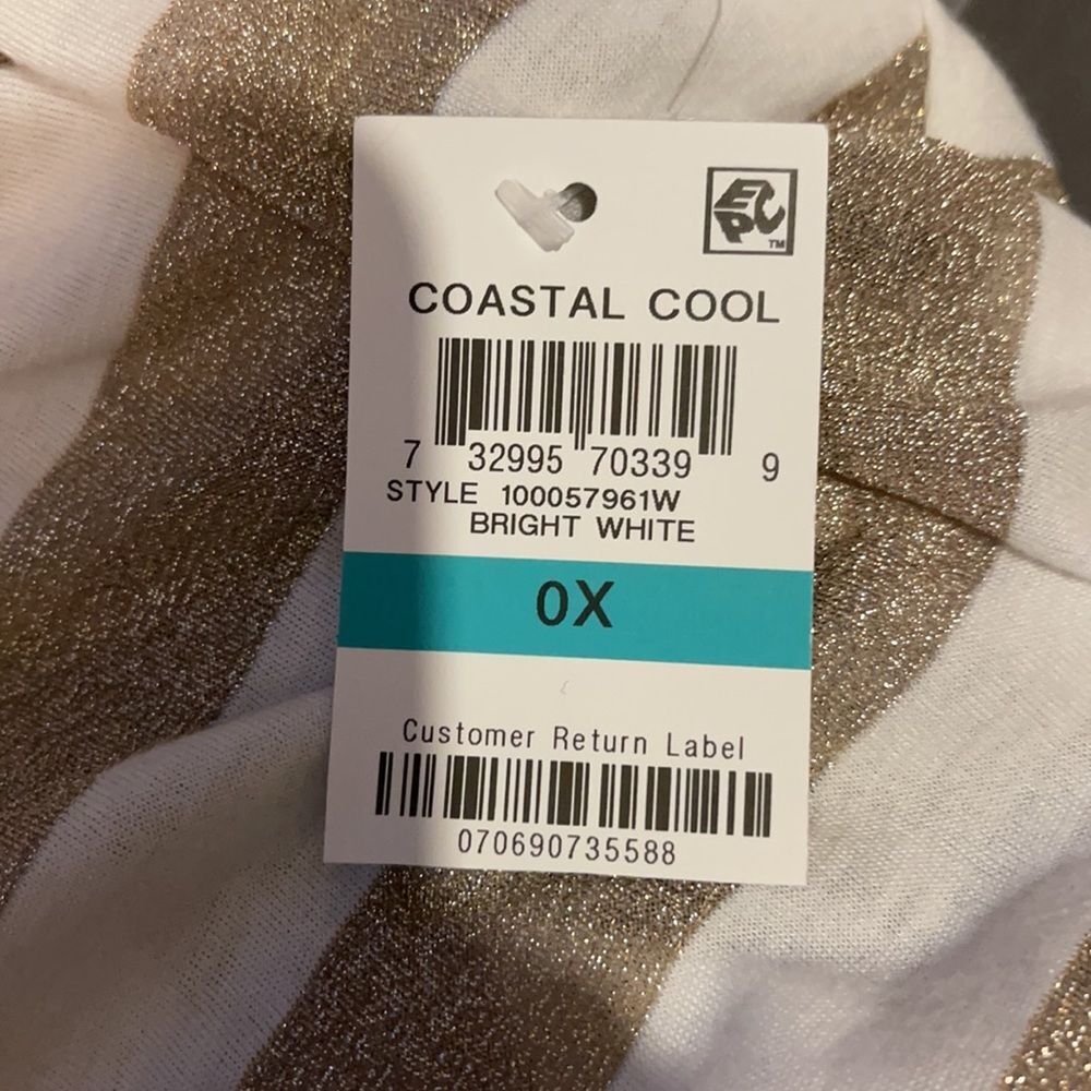 INC International Concepts Coastal Cool Top 0X - Picture 12 of 16